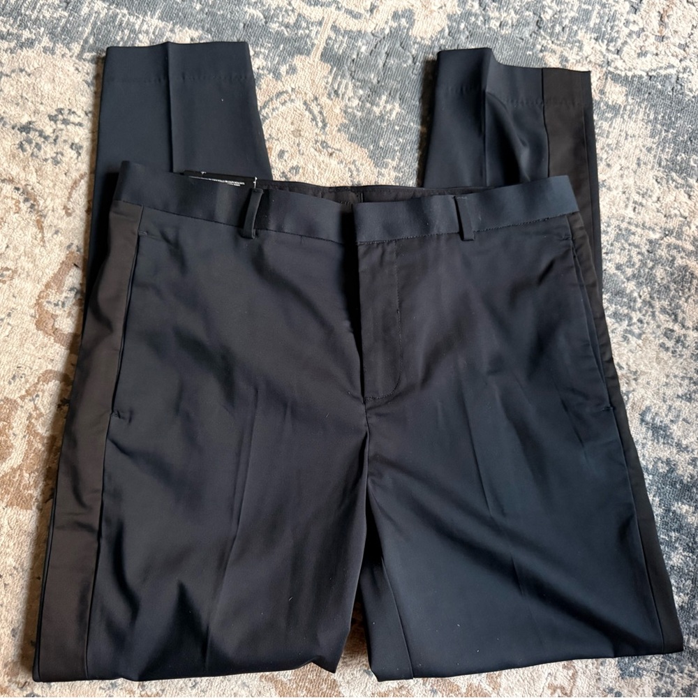 Navy Blue Tuxedo Pants - 33R Skinny